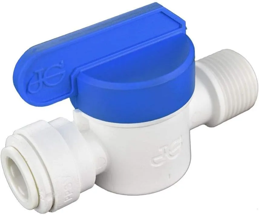 John Guest Speedfit Male Shut-Off Valve OD x 3/8" NPTF Push-to-Connect (Pack of 5)