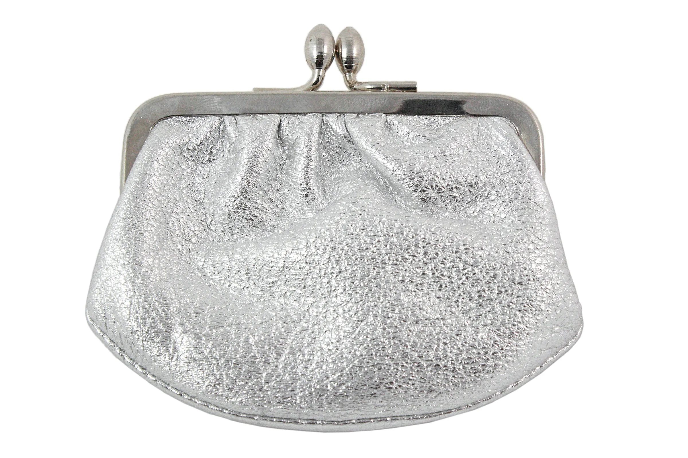JUDITH LEIBER Green and Clear Striped Rhinestone Clutch