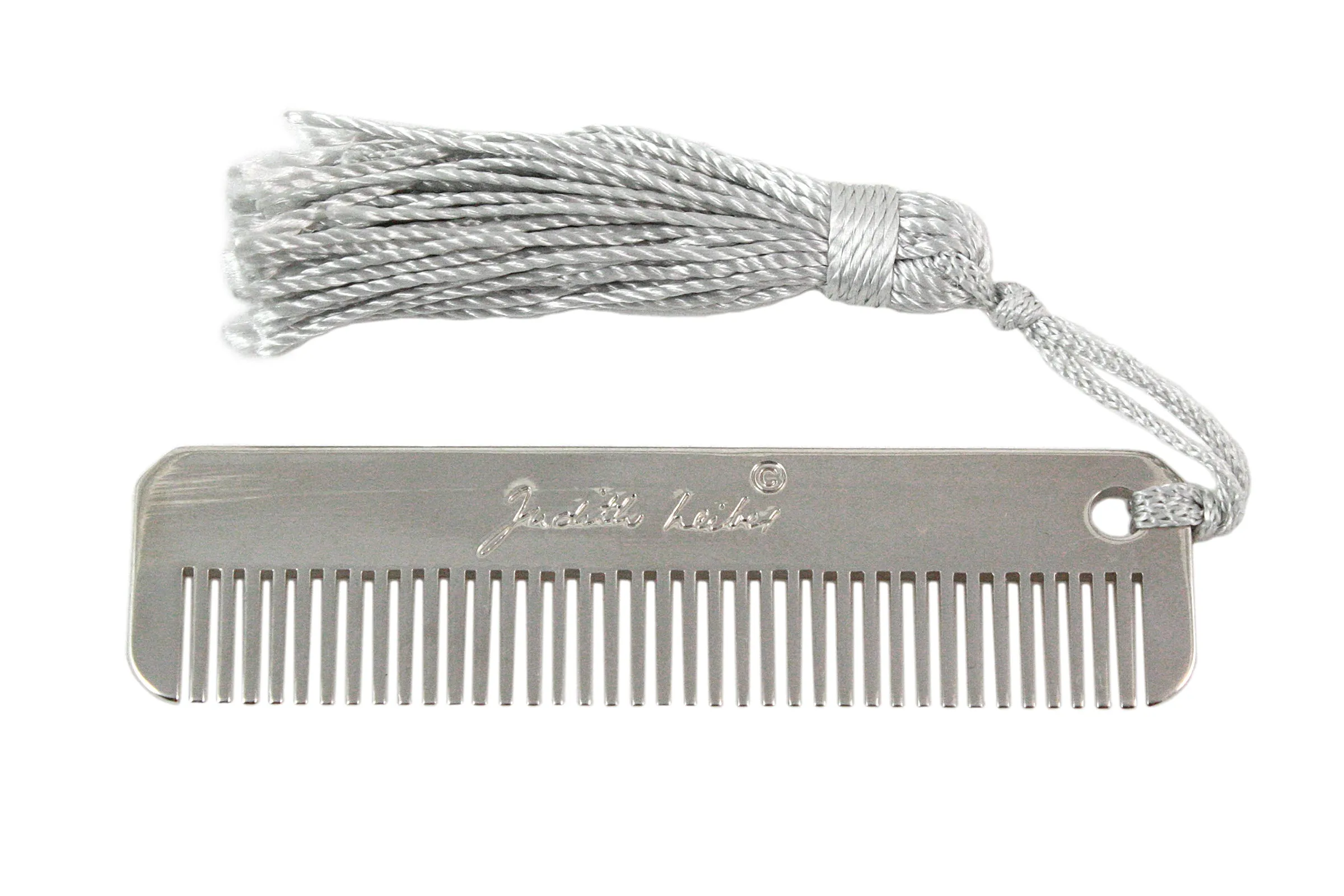JUDITH LEIBER Green and Clear Striped Rhinestone Clutch