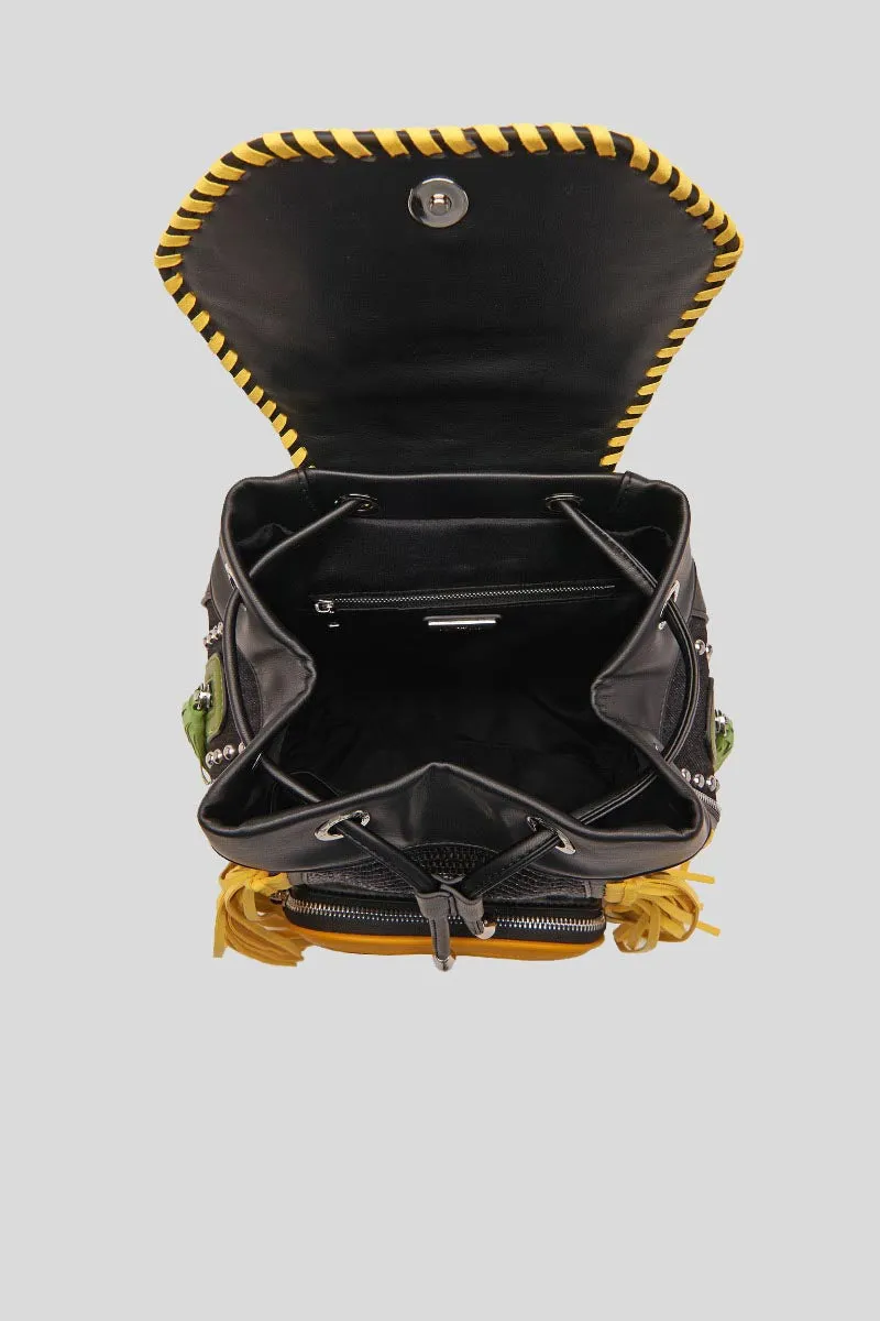 Jungle Backpack Mix Mat   Raf - Black