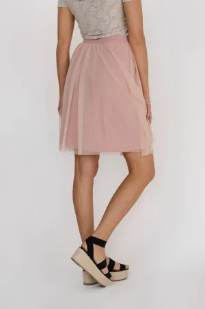 Jupe arégonde rose fleur