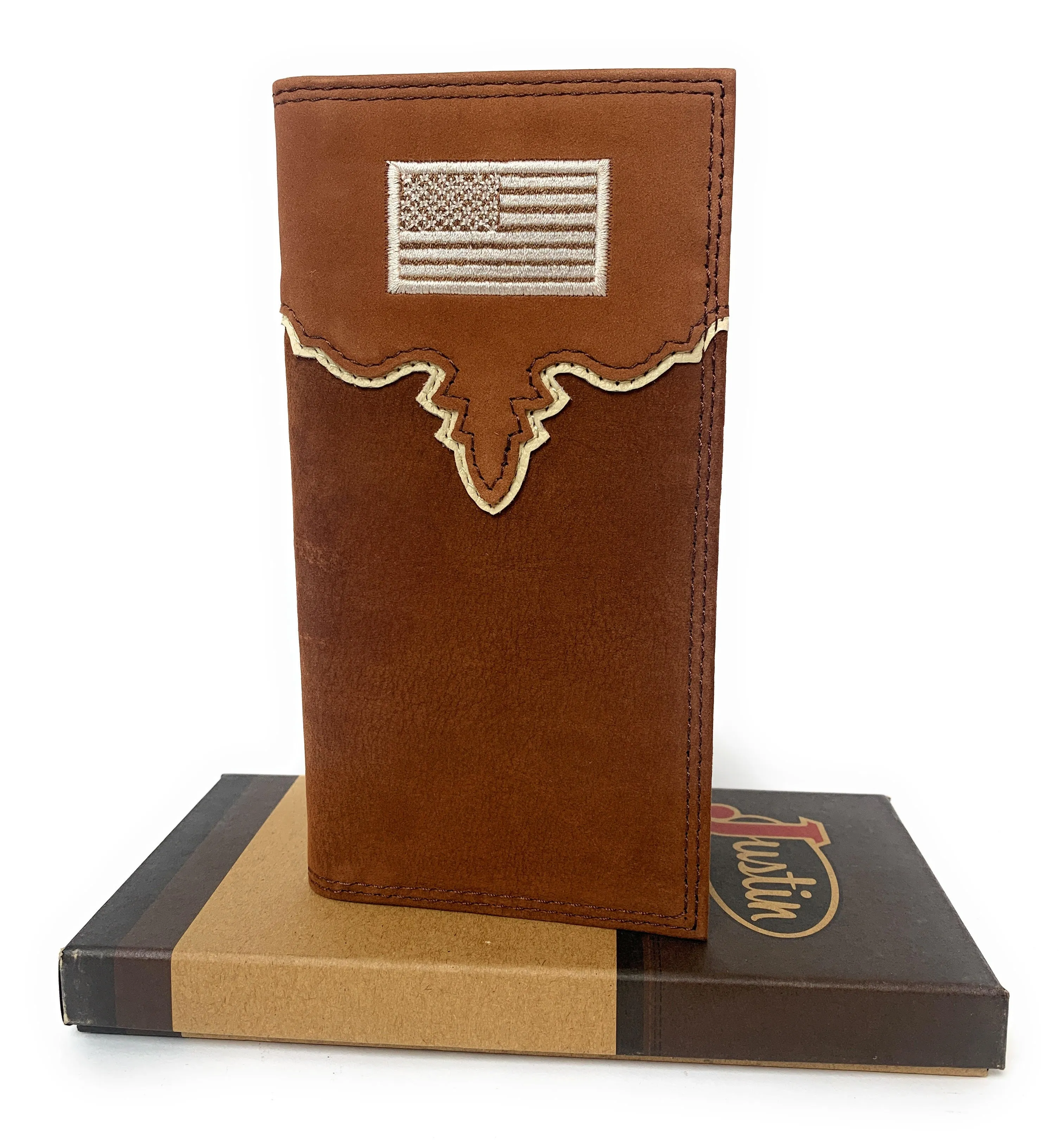 Justin Men's Rodeo Wallet Yoke With USA Flag - 2030767W2