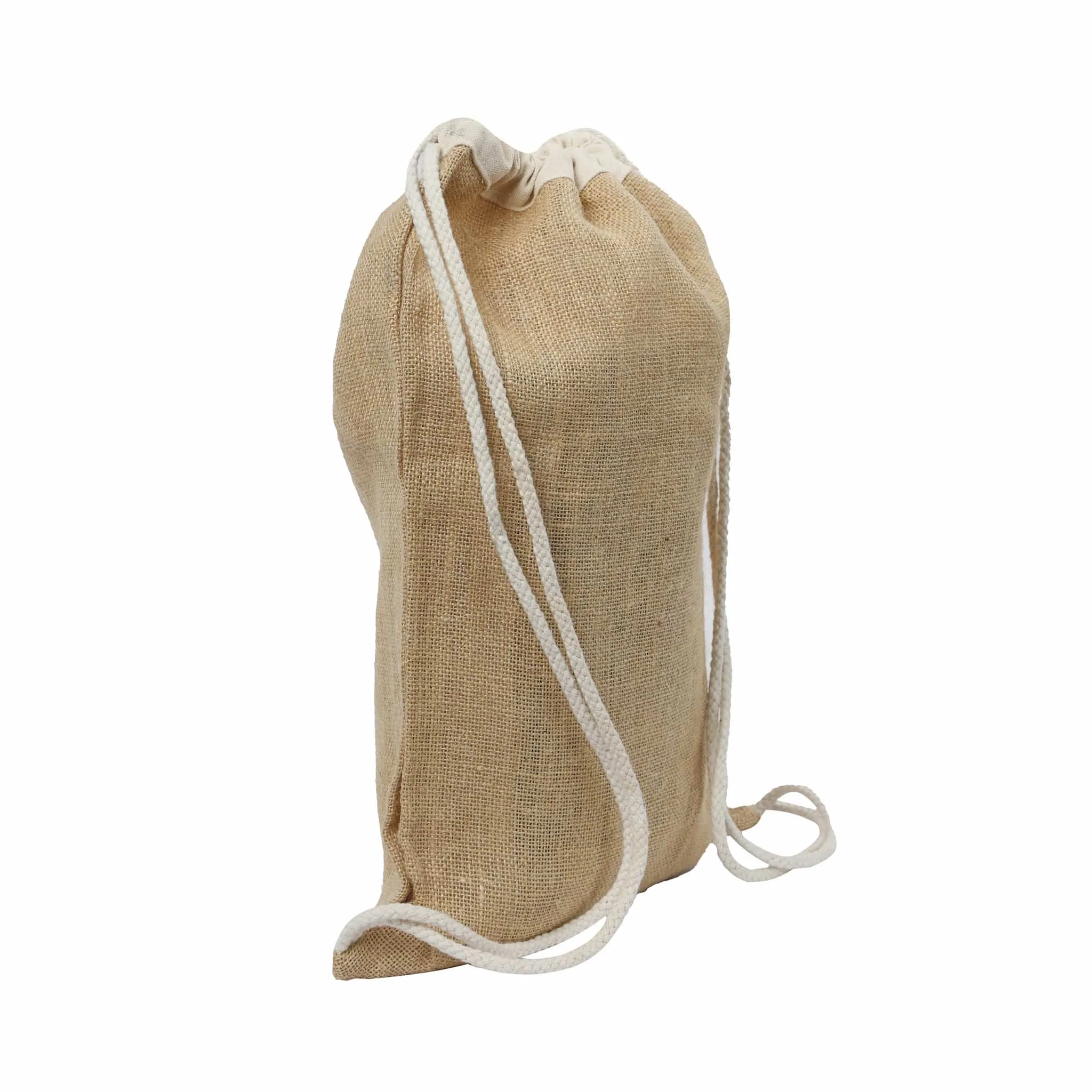 Jute Drawstring Backpack