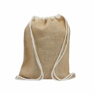 Jute Drawstring Backpack