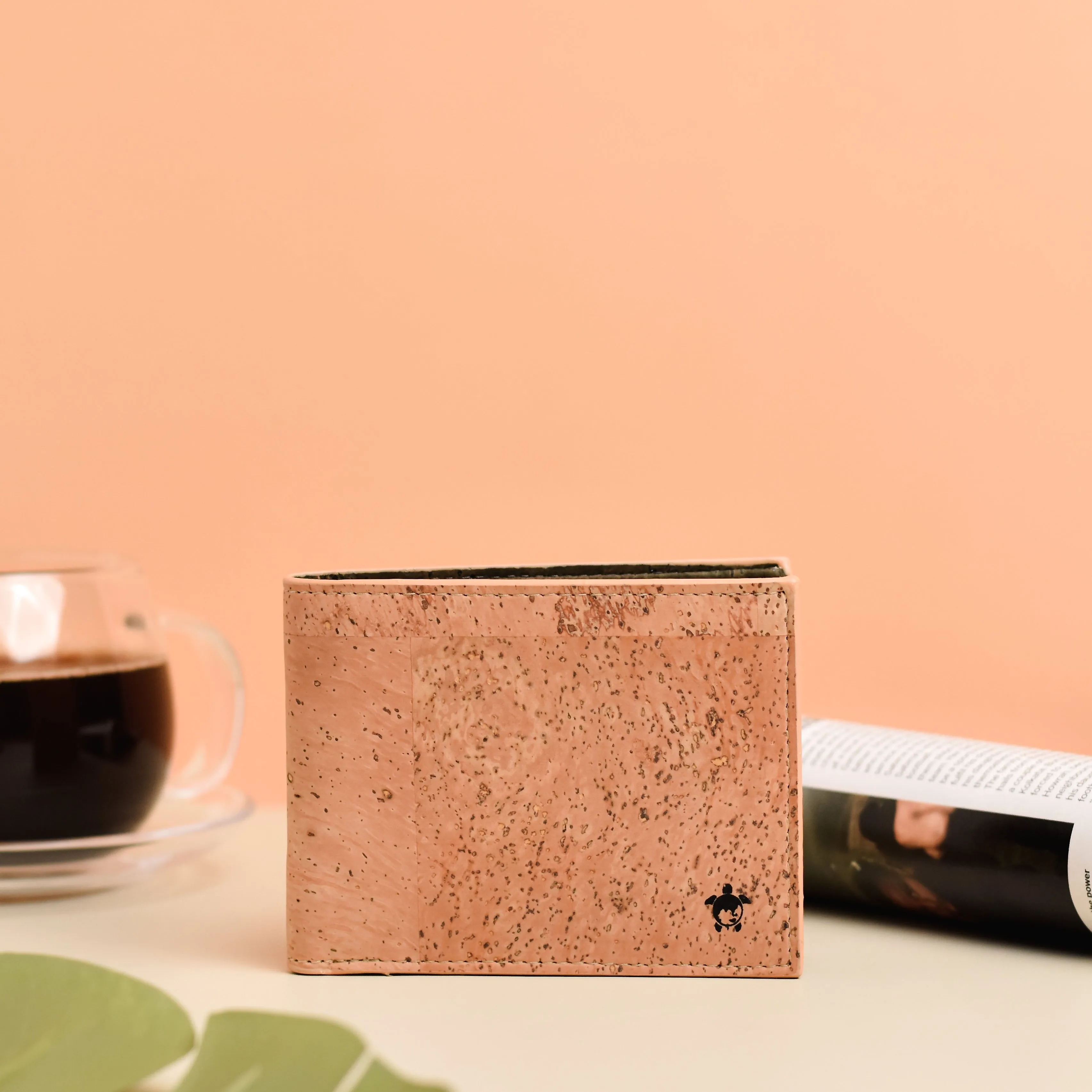 Kakapo Cork Bifold Wallet - Tan - Unique Unisex Cork Slim Wallet for Men and Women