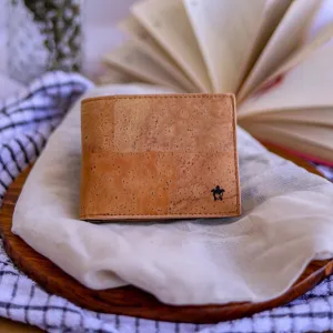 Kakapo Cork Bifold Wallet - Tan - Unique Unisex Cork Slim Wallet for Men and Women