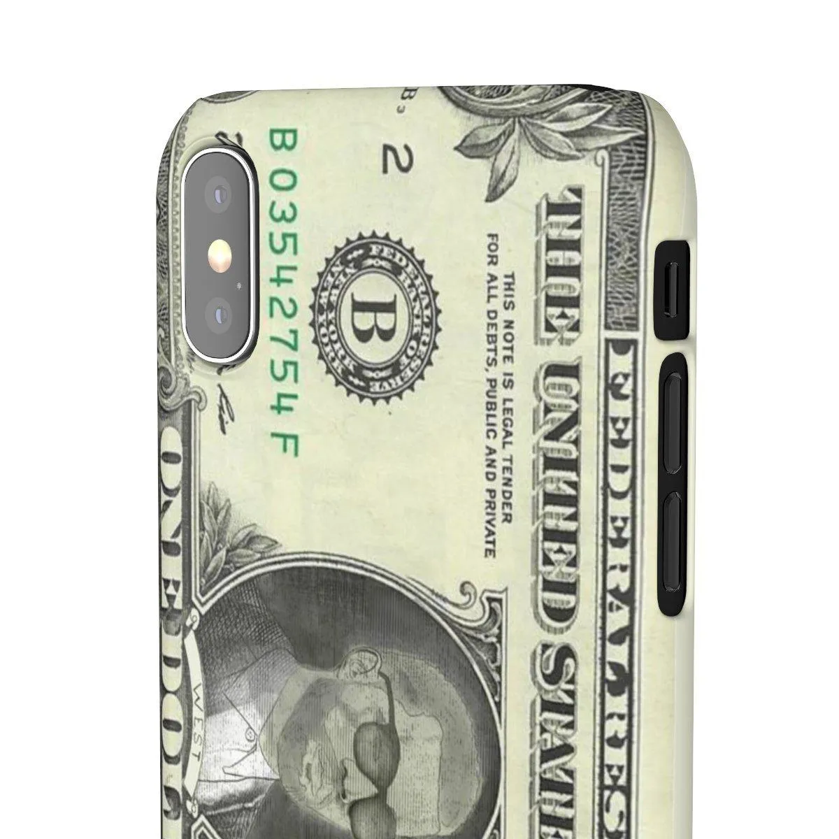 Kanye West President face on 1 dollar bill case iPhone Snap Case