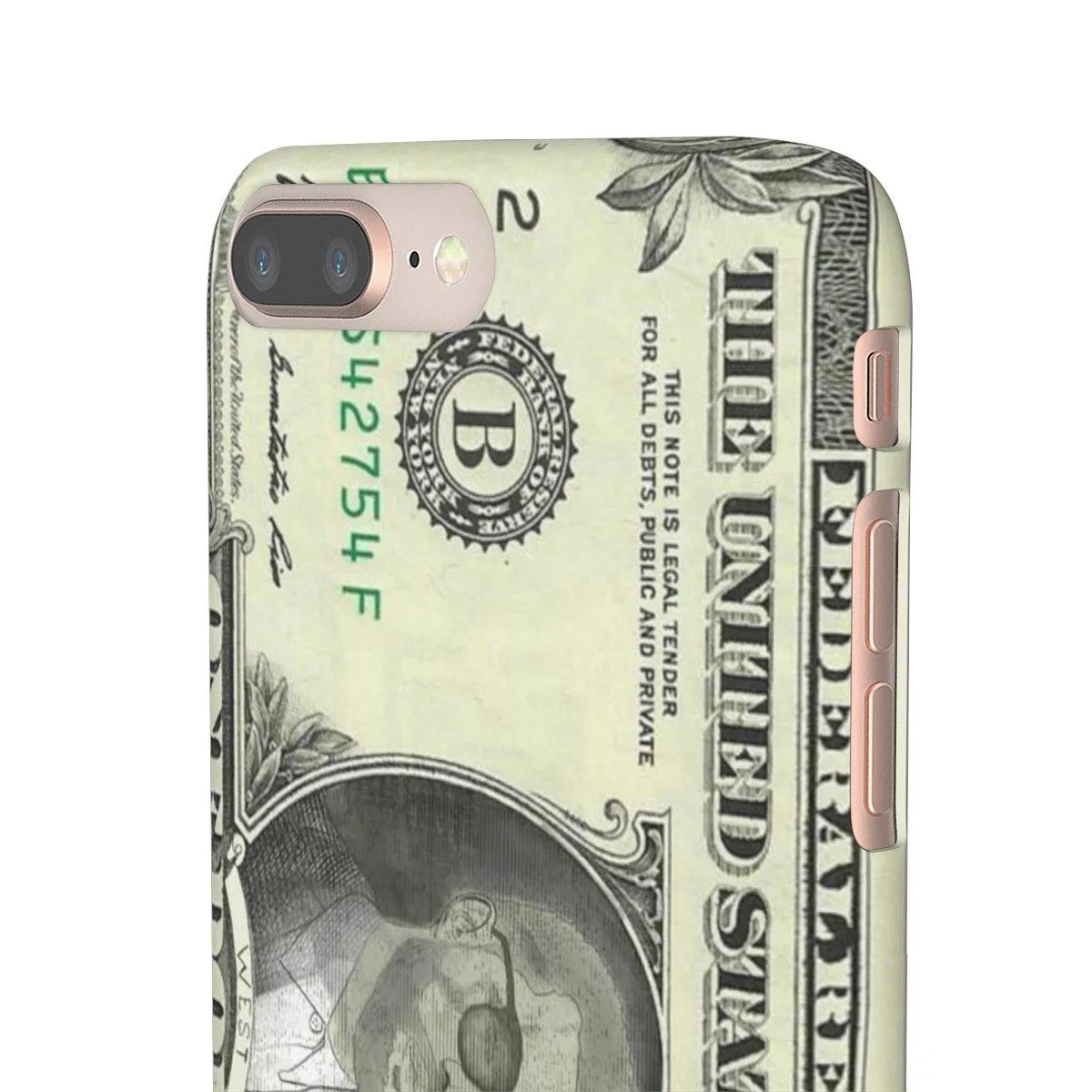 Kanye West President face on 1 dollar bill case iPhone Snap Case