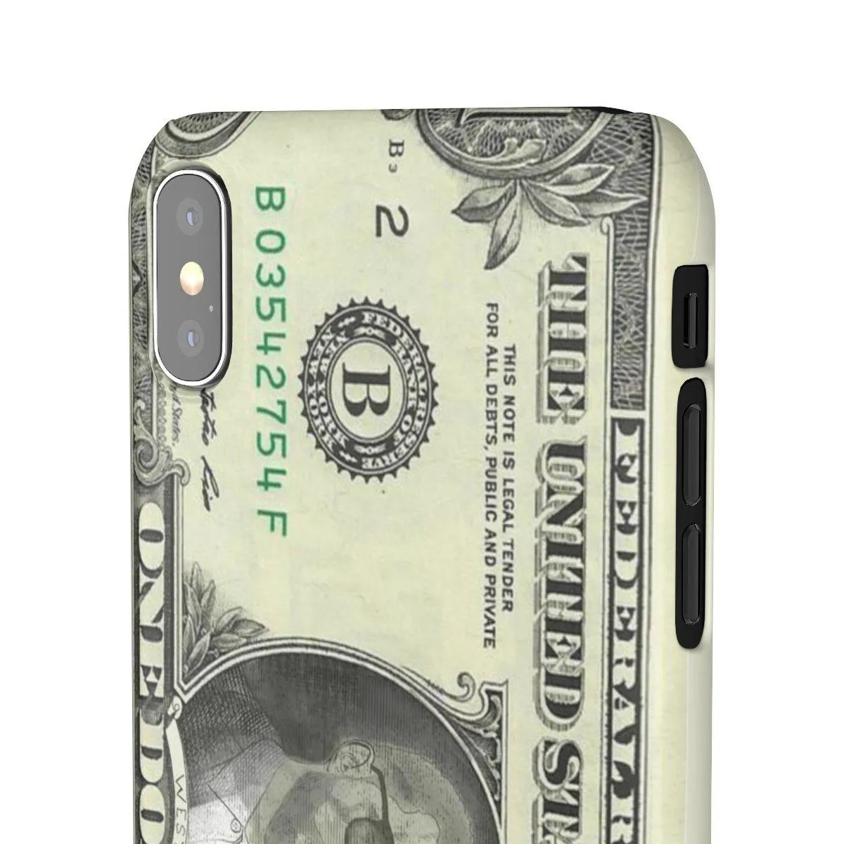 Kanye West President face on 1 dollar bill case iPhone Snap Case