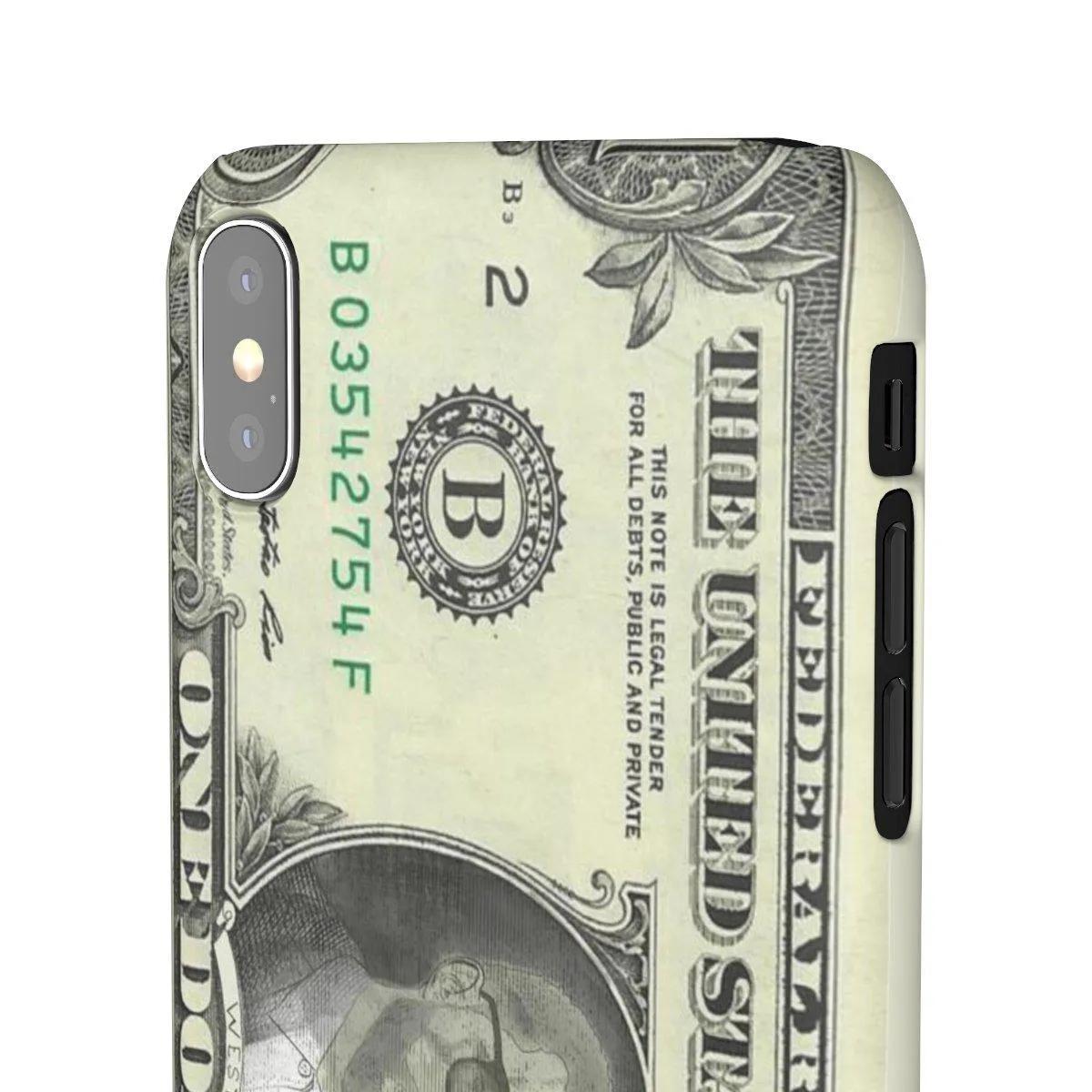 Kanye West President face on 1 dollar bill case iPhone Snap Case