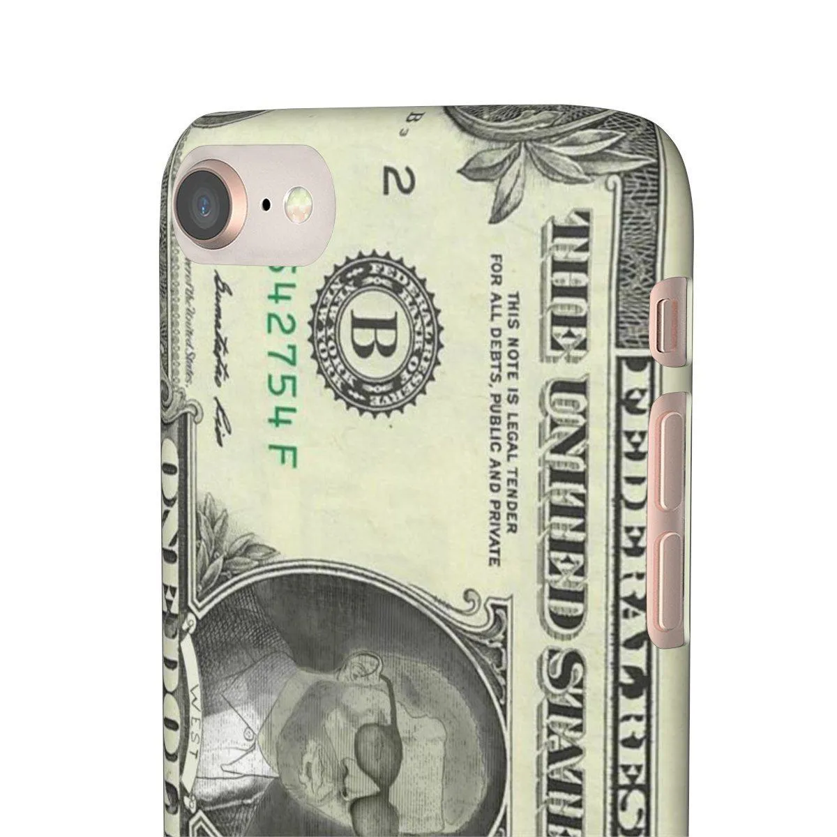 Kanye West President face on 1 dollar bill case iPhone Snap Case