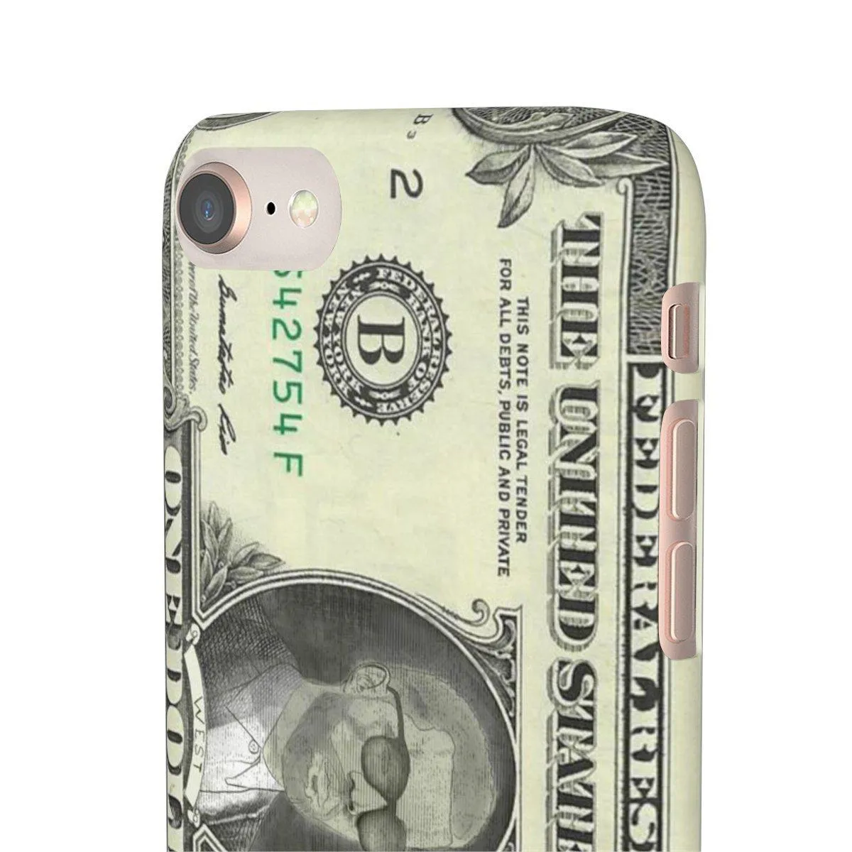 Kanye West President face on 1 dollar bill case iPhone Snap Case
