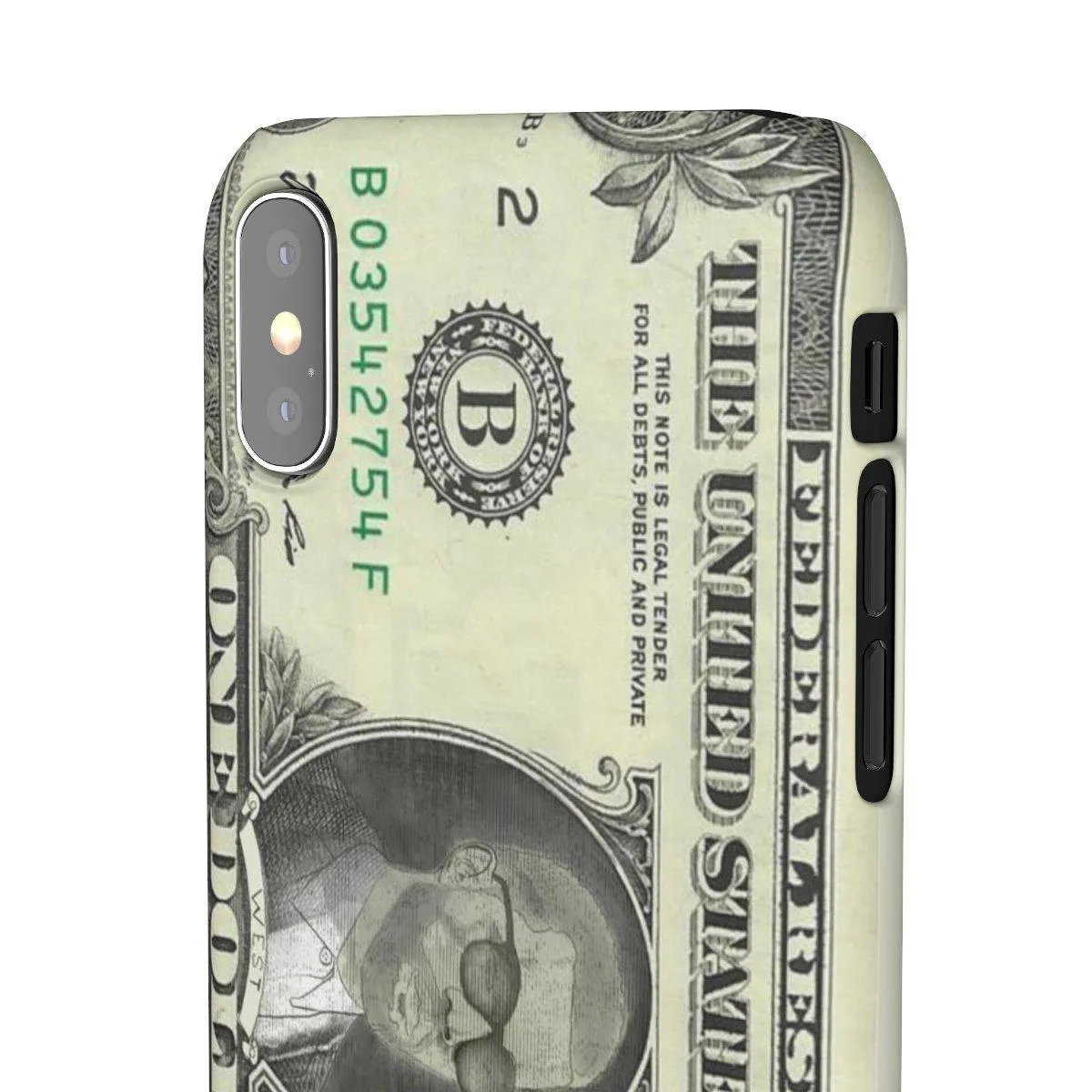 Kanye West President face on 1 dollar bill case iPhone Snap Case