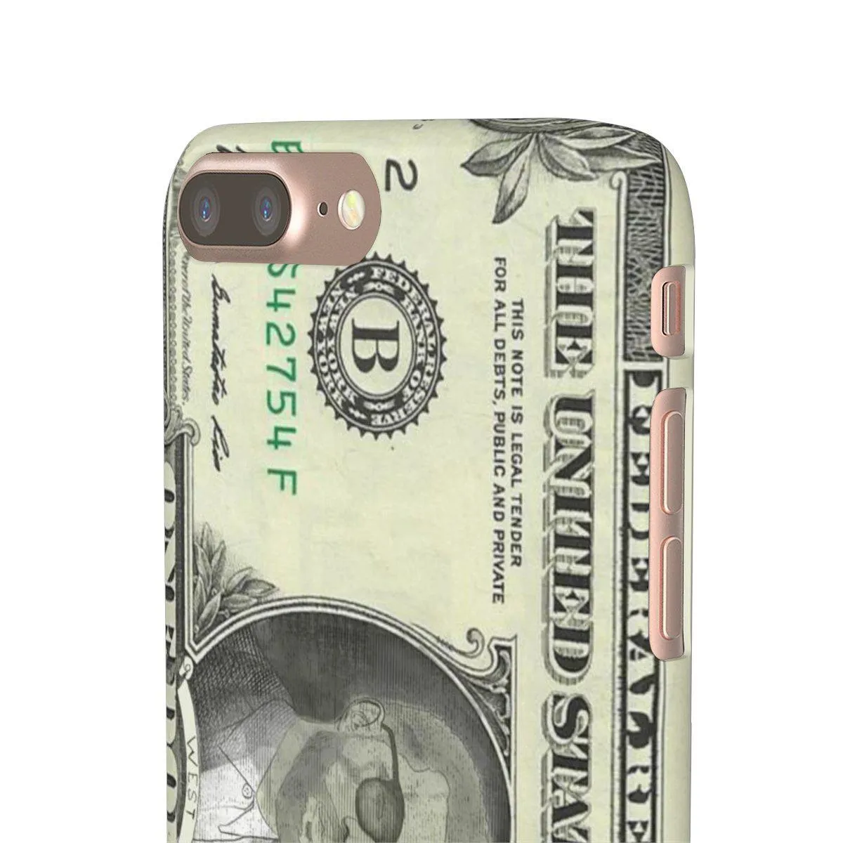 Kanye West President face on 1 dollar bill case iPhone Snap Case