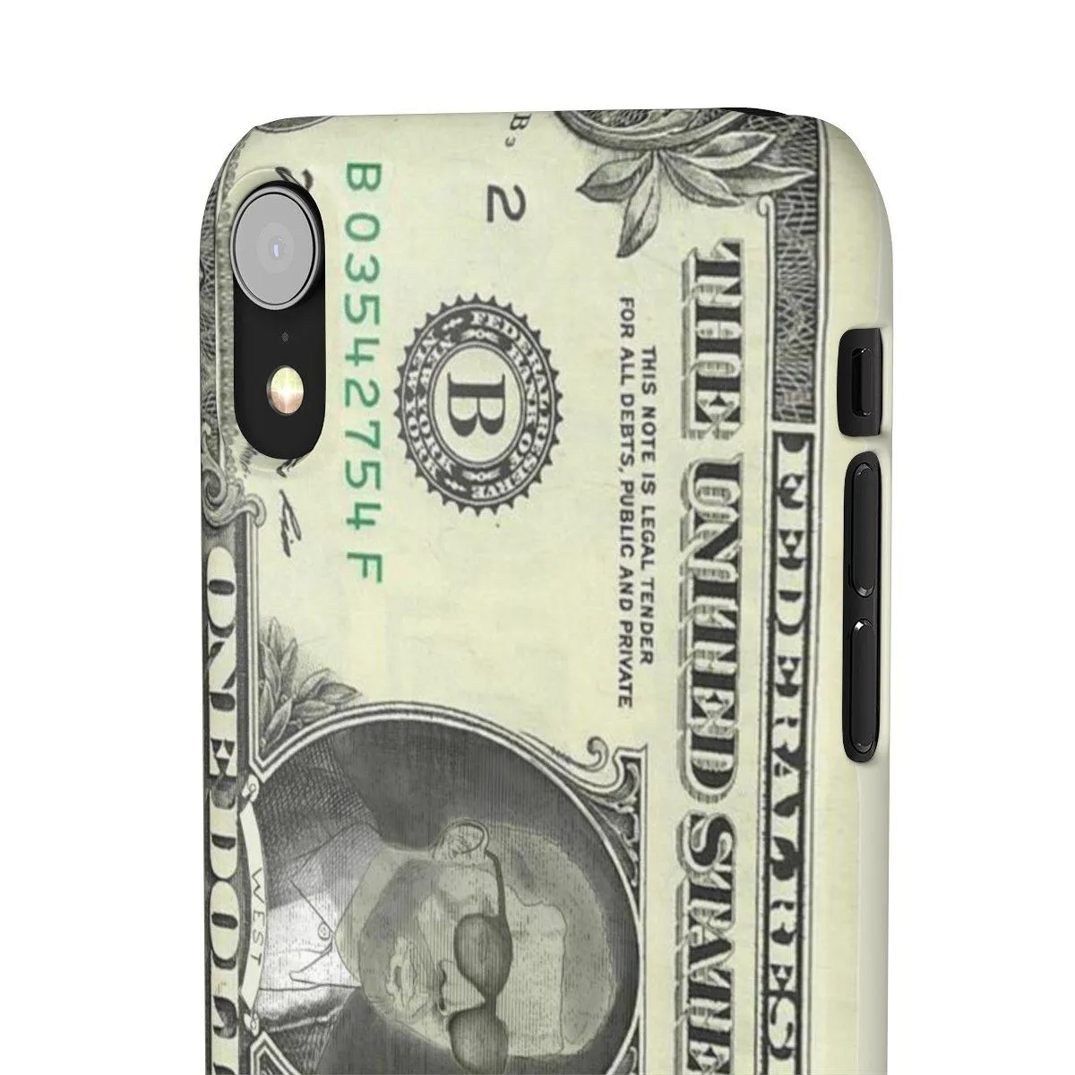 Kanye West President face on 1 dollar bill case iPhone Snap Case