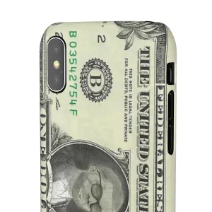 Kanye West President face on 1 dollar bill case iPhone Snap Case
