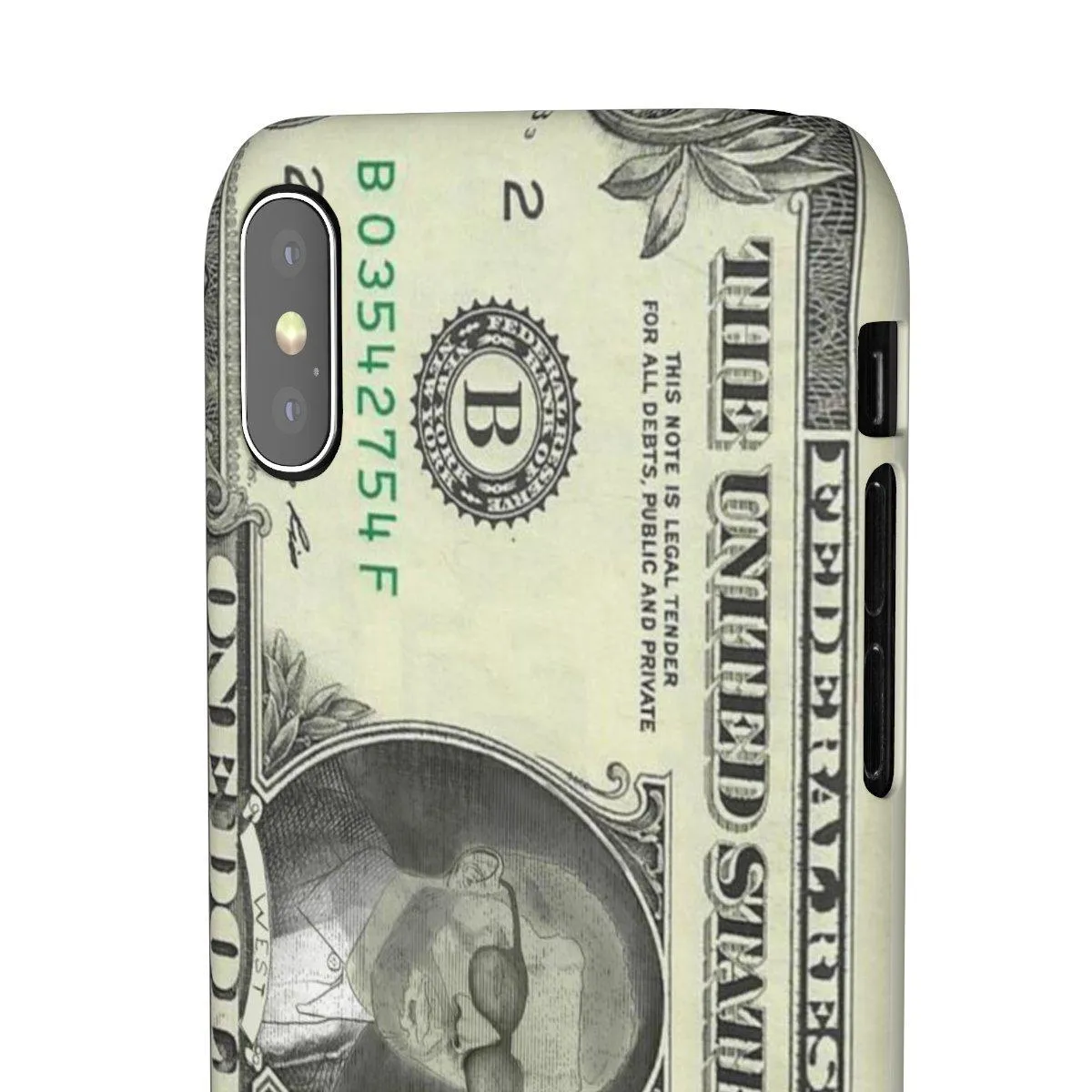 Kanye West President face on 1 dollar bill case iPhone Snap Case