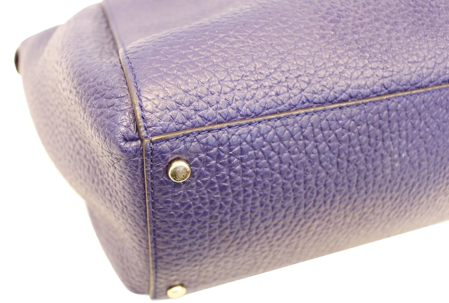 KATE SPADE Pebbled Leather Blue Shoulder Bag