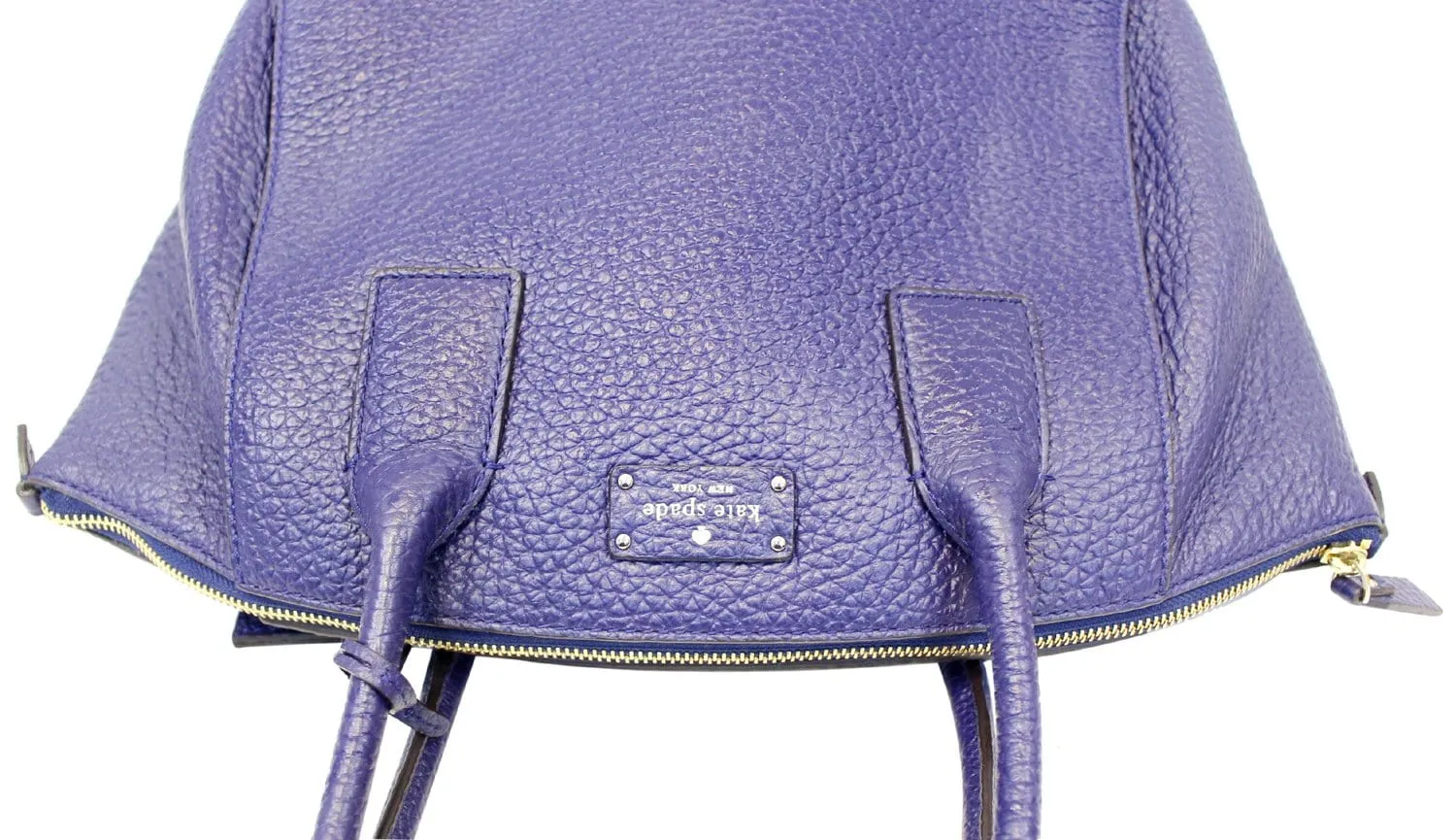 KATE SPADE Pebbled Leather Blue Shoulder Bag