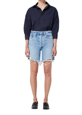 KAYLA SHRUNKEN SHIRT IN NAVY