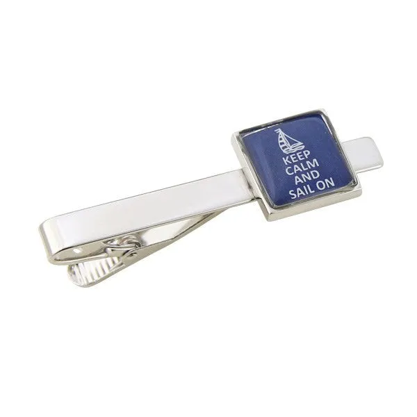 Keep Calm And Sail On Tie Bar Clasp