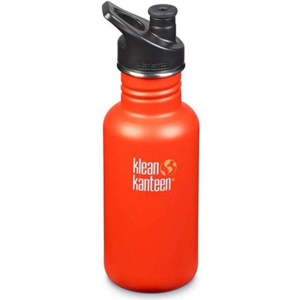 Klean Kanteen Classic 532ml (18oz) Water Bottle - Sports Cap