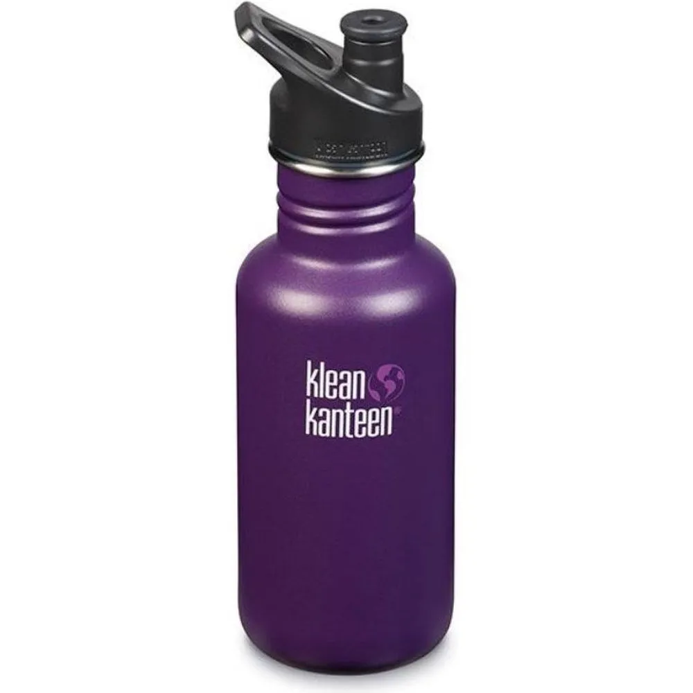 Klean Kanteen Classic 532ml (18oz) Water Bottle - Sports Cap