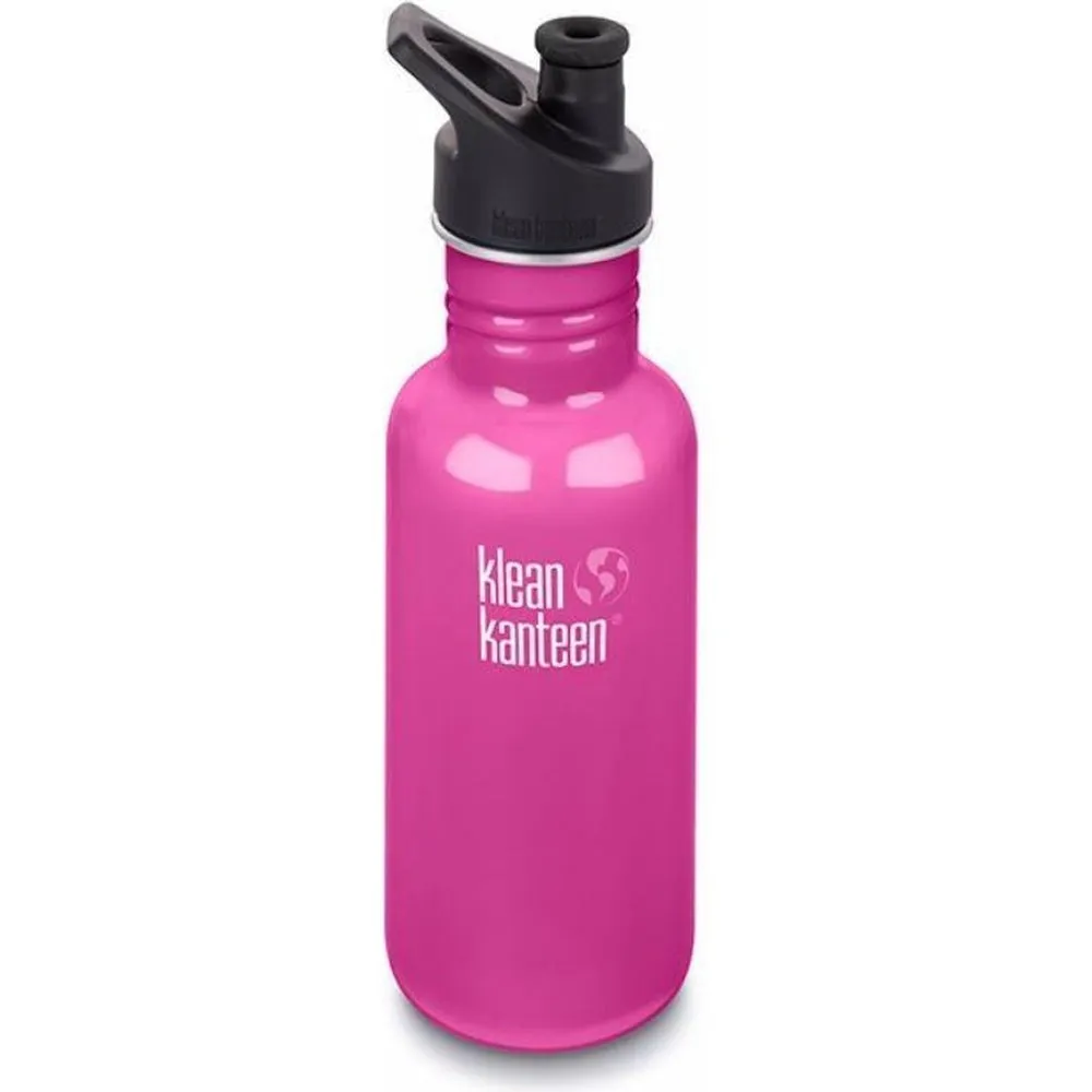 Klean Kanteen Classic 532ml (18oz) Water Bottle - Sports Cap