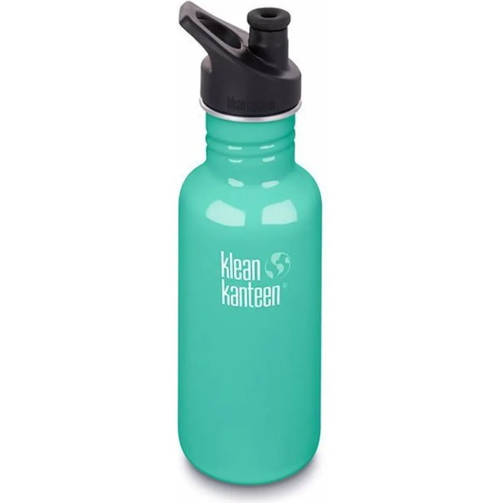 Klean Kanteen Classic 532ml (18oz) Water Bottle - Sports Cap