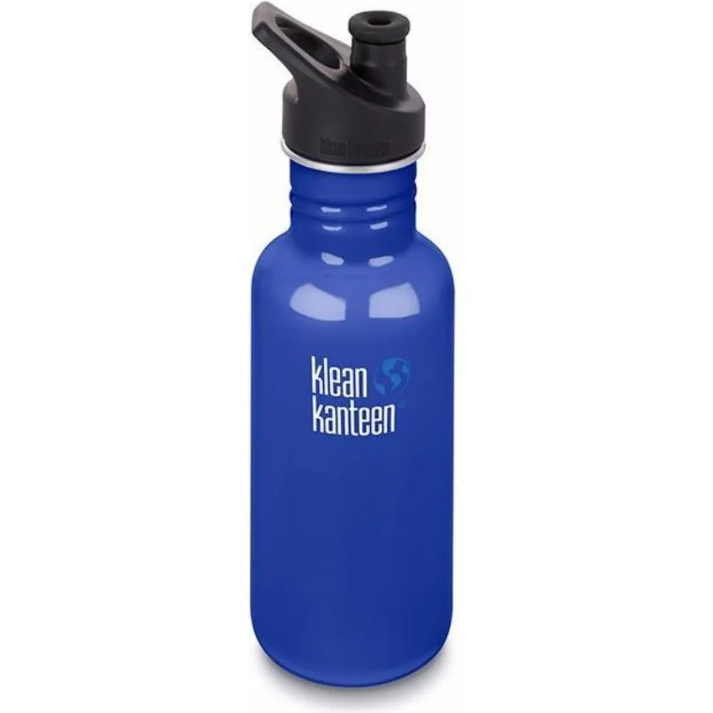 Klean Kanteen Classic 532ml (18oz) Water Bottle - Sports Cap