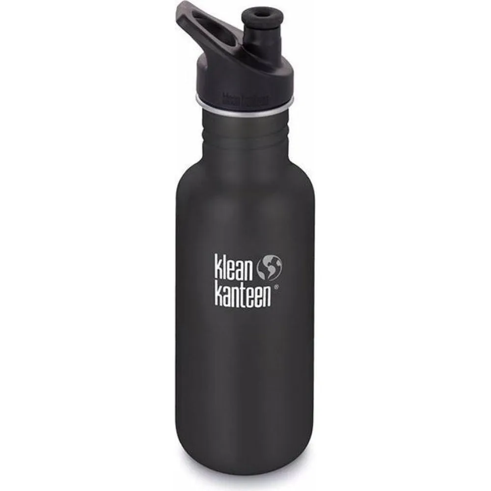 Klean Kanteen Classic 532ml (18oz) Water Bottle - Sports Cap