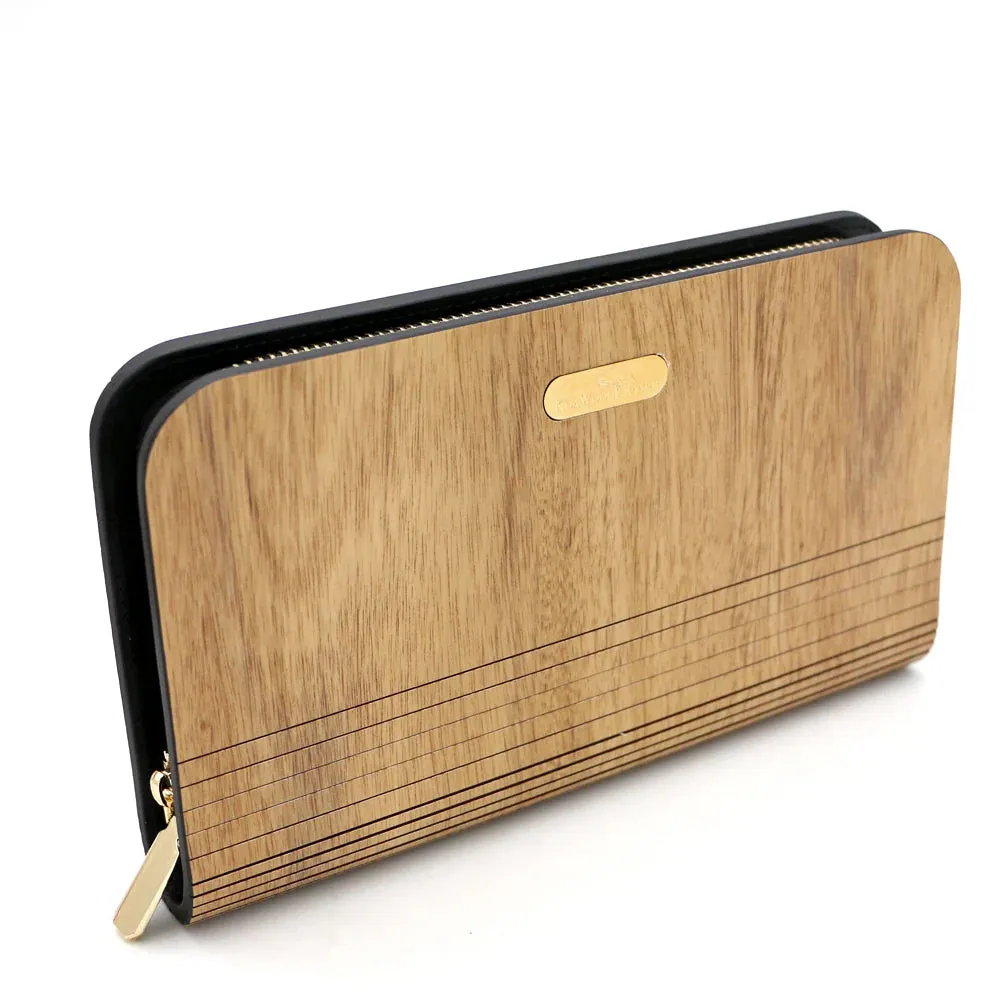 KoaWood Ranch Hawaii Acacia Wood Clutch Wallet