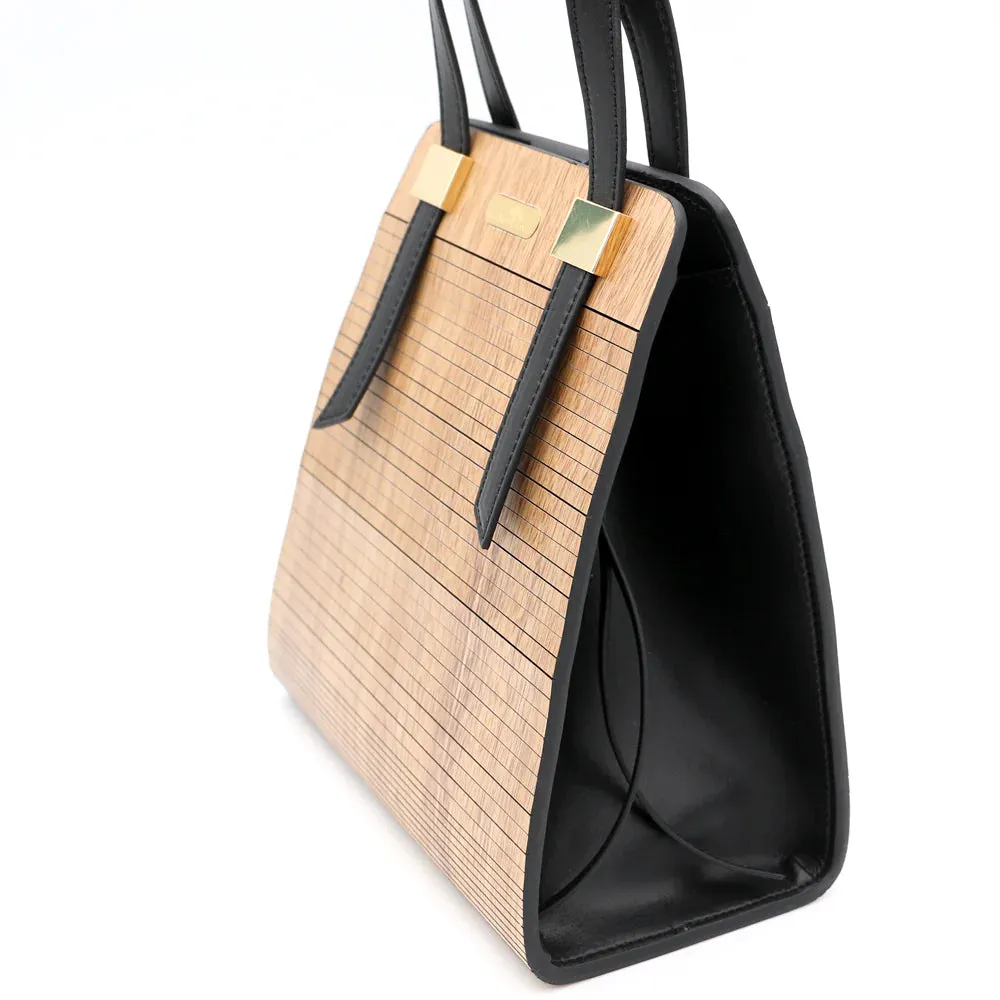 KoaWood Ranch Hawaii Acacia Wood Top Handle Handbag
