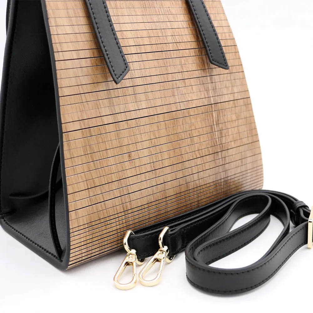 KoaWood Ranch Hawaii Acacia Wood Top Handle Handbag