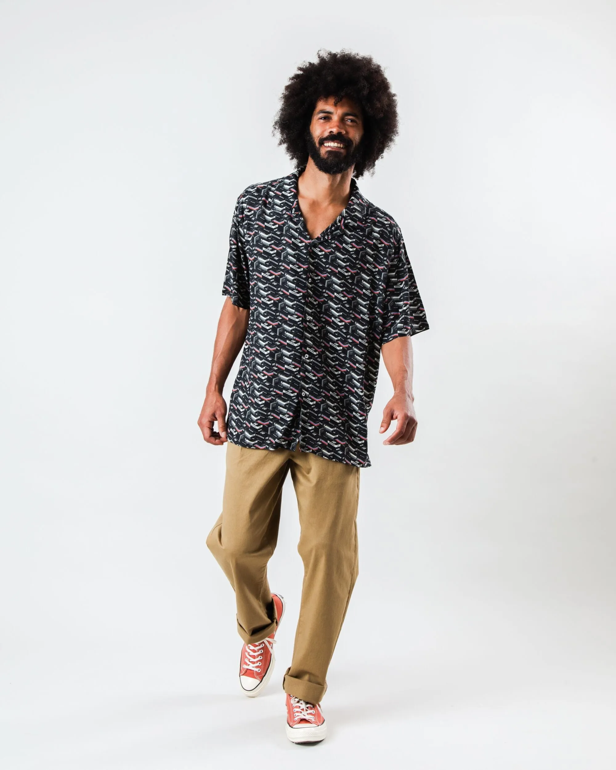 Kodak Film Aloha Shirt Black