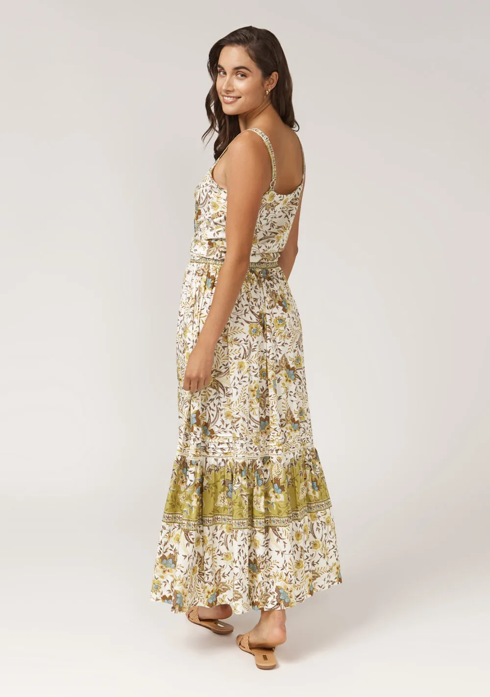 La Botani Cami Top - Light Moss