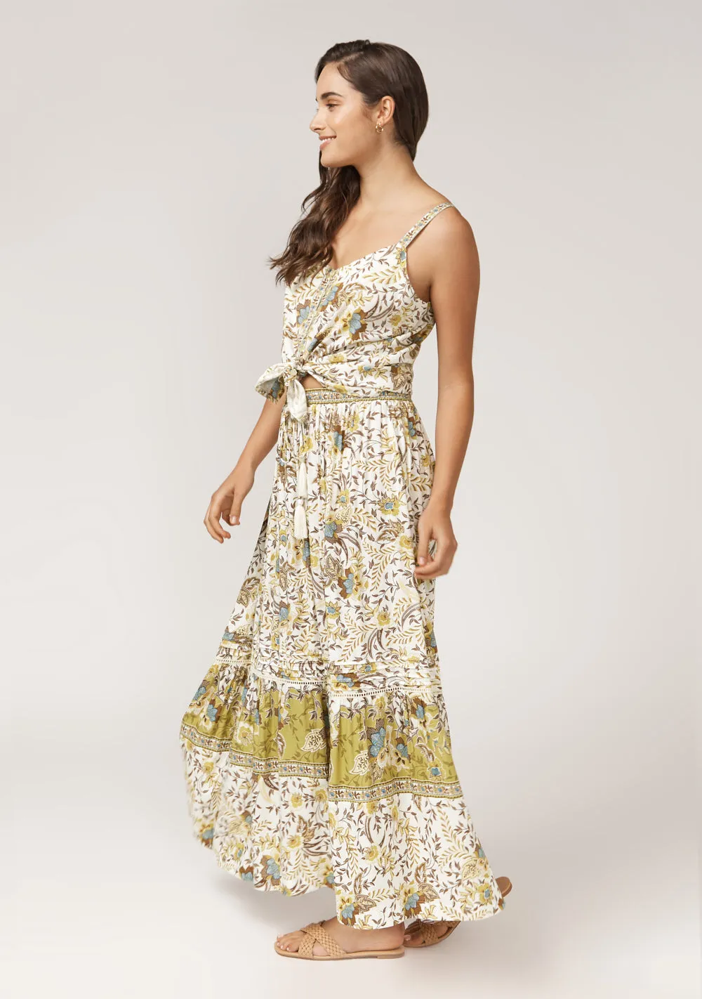 La Botani Cami Top - Light Moss