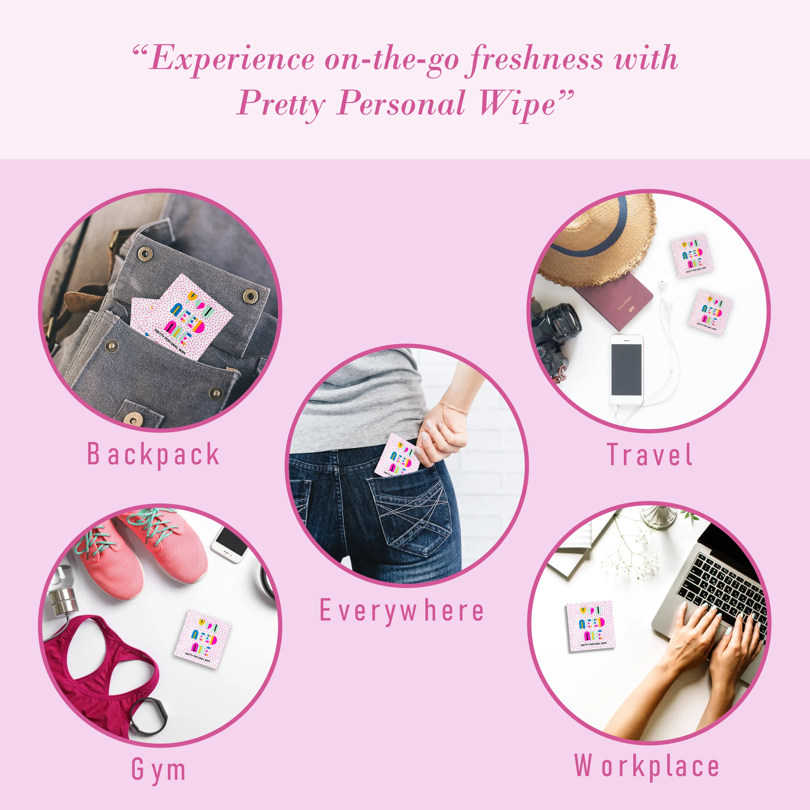 LA Fresh Feminine Hygiene Wipes Individual Wrapped