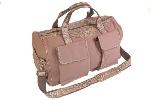 Lab Brown Waxed Canvas Old School Camo Weekender Bag.