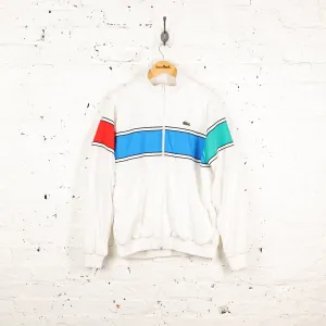 Lacoste Sport 90s Shell Tracksuit Top Jacket - White - L