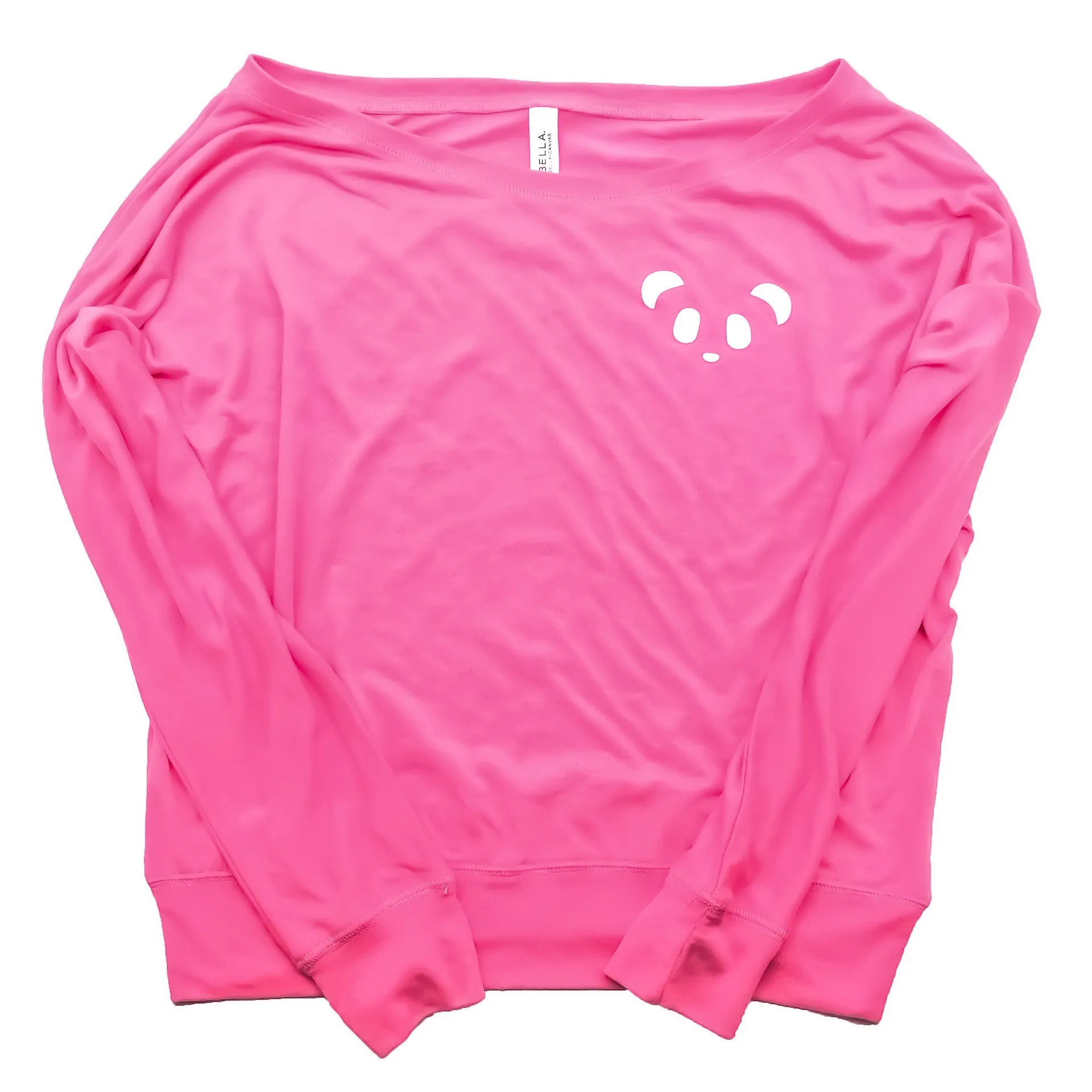 Ladies' Flowy Long Sleeve Off Shoulder Tee