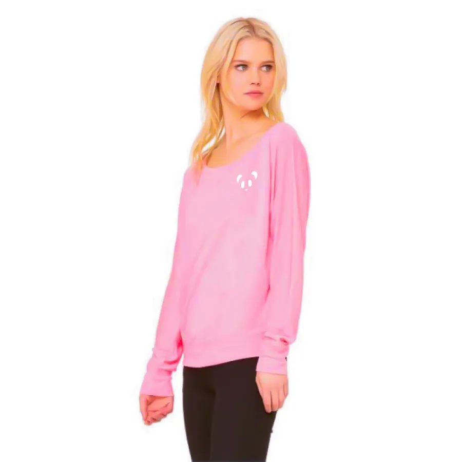 Ladies' Flowy Long Sleeve Off Shoulder Tee