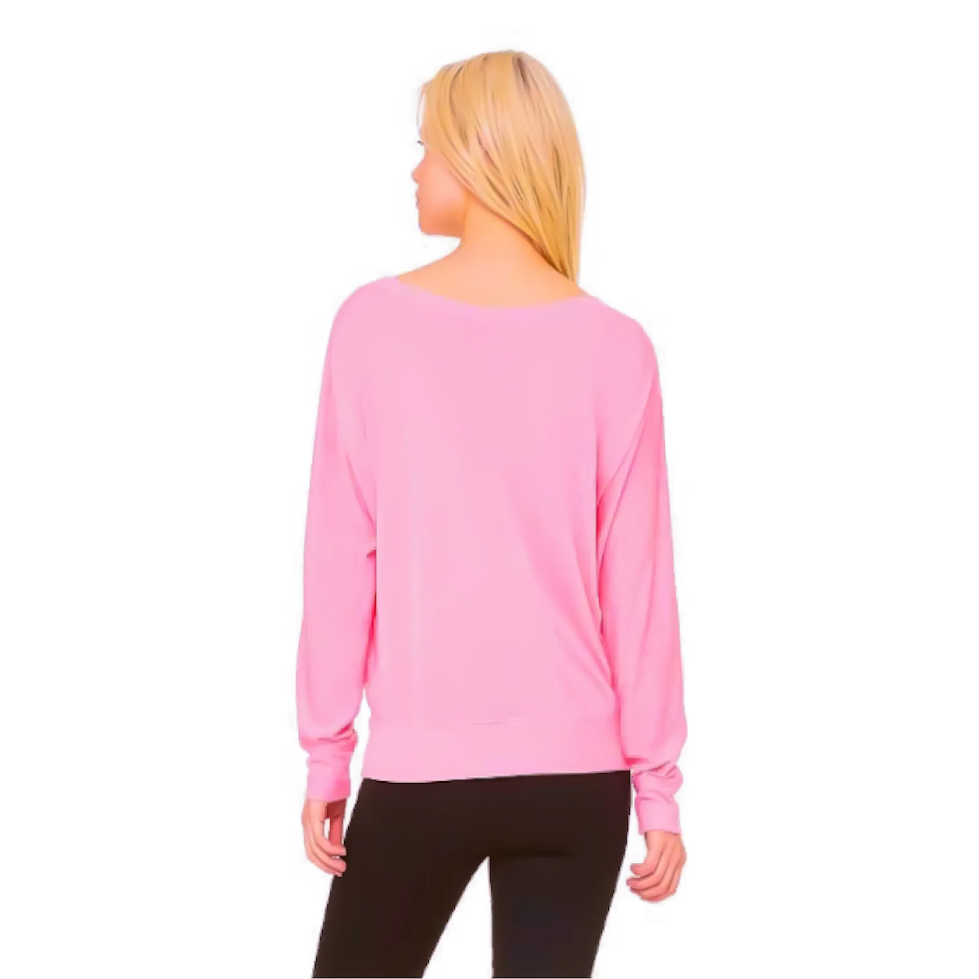Ladies' Flowy Long Sleeve Off Shoulder Tee
