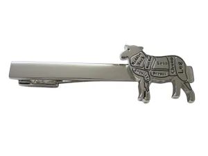 Lamb Butchers Cut Square Tie Clip