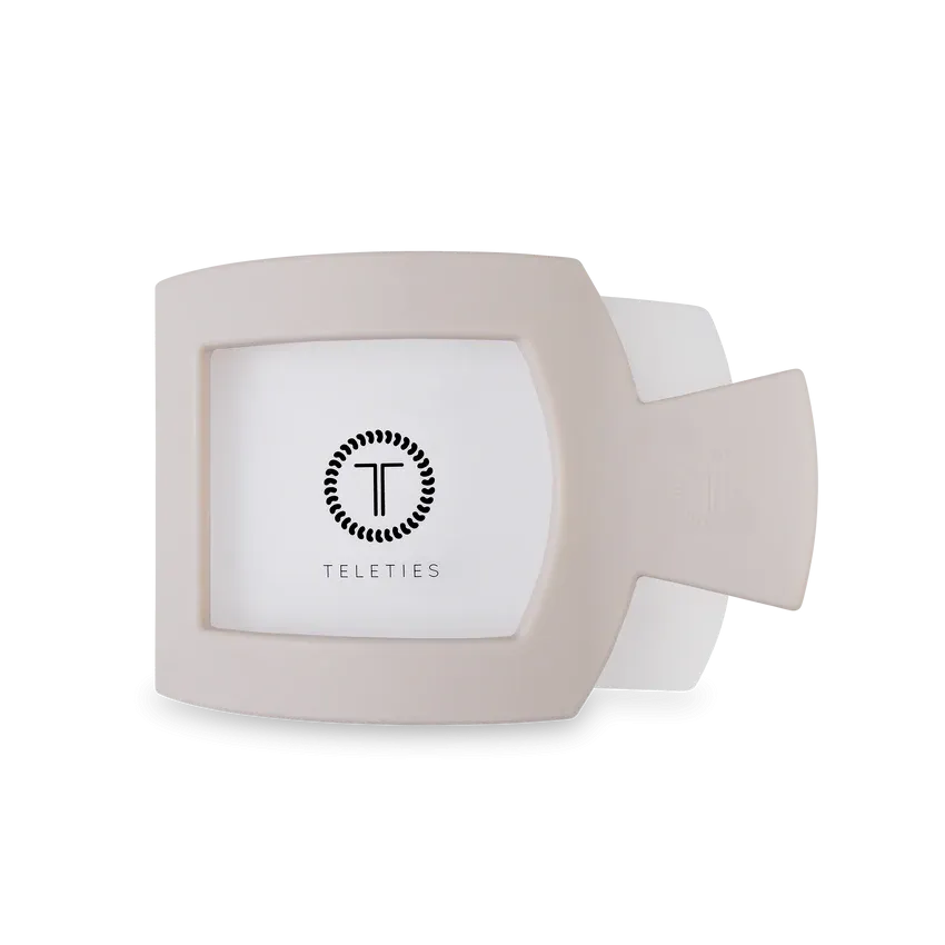 Large Teleties Flat Square Clip - Toasted