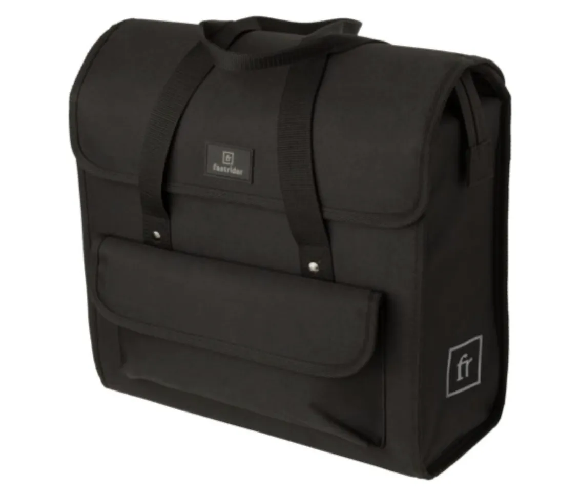 LASSE LUXE SHOPPER SINGLE BIKE BAG BASICS BLACK