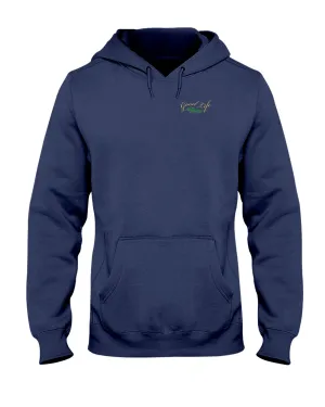 Latitude Attitude Caribbean Map Back Print Beach Hoodie