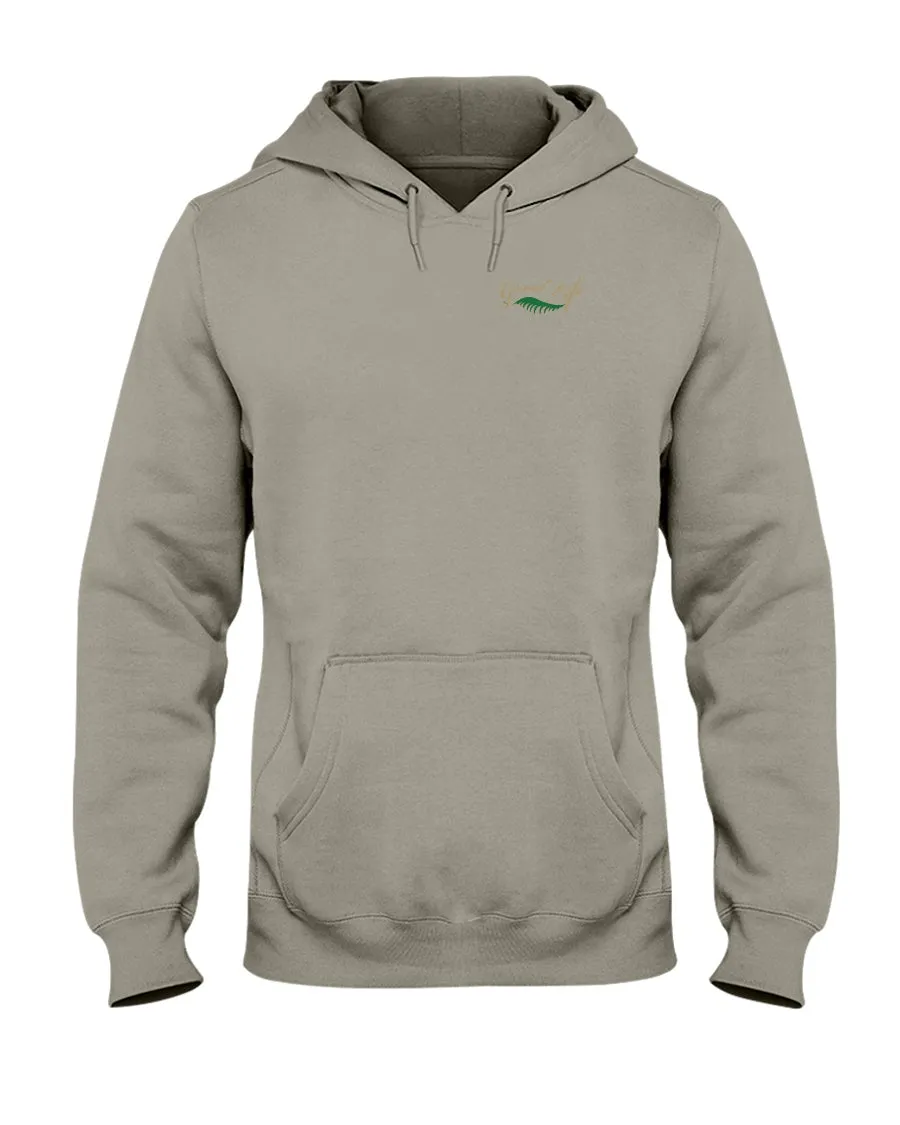 Latitude Attitude Caribbean Map Back Print Beach Hoodie