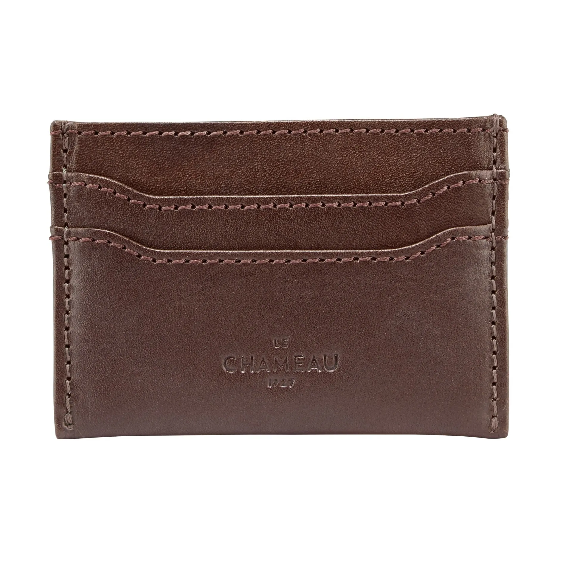 LE CHAMEAU Licence Holder & Card Holder Gift Set - Marron Fonce