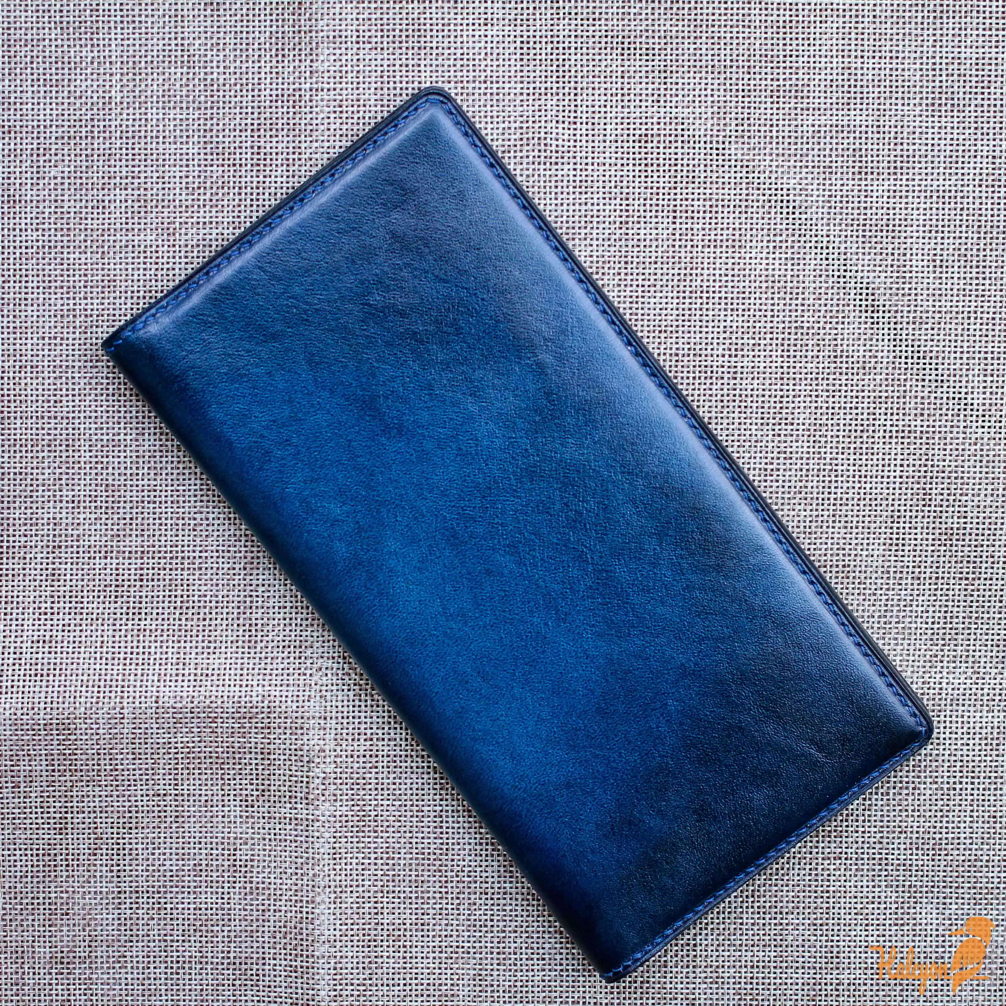 Leather long wallet